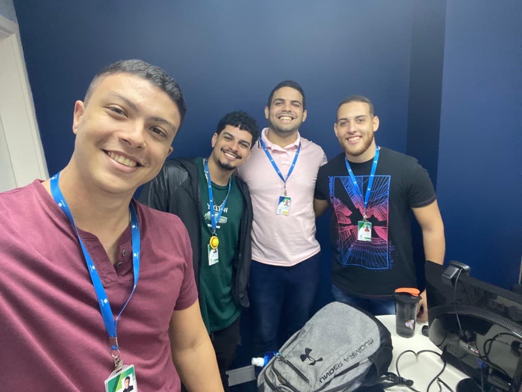 Group photo of the Dataprev interns team