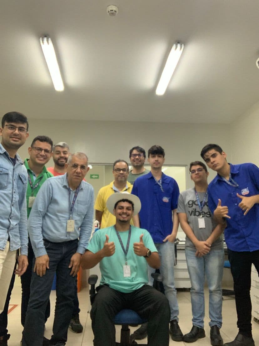 Farewell moment with the São Braz IT team
